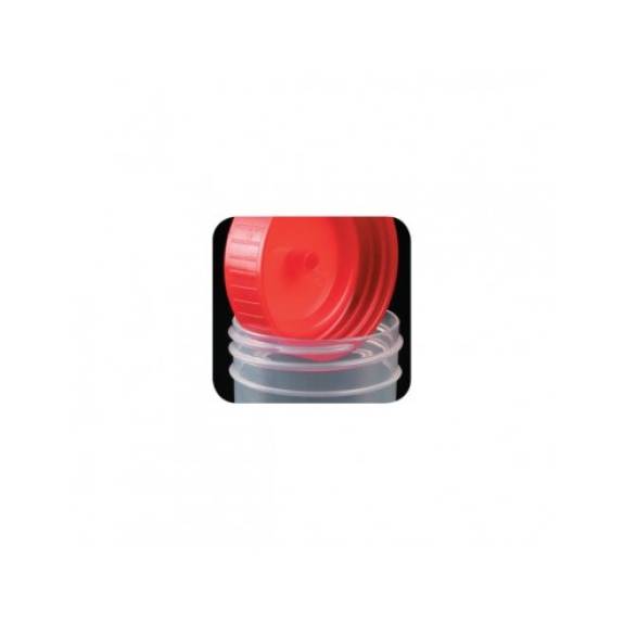 Contenedor de orina 60 cc, tapón rojo, 100 unidades-Leer más