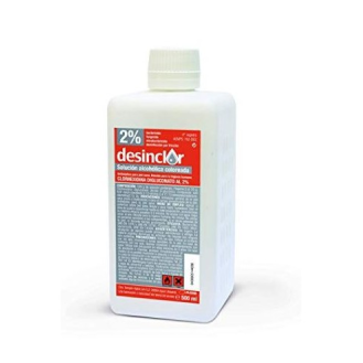 Solución Acuosa coloreada DESINCLOR 500 cc (Antiseptico con Clorexidina 2%)-Leer más