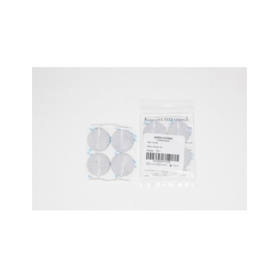 Pack 4 Electrodos Estimulador/Tens Circular 50 mm Pack 4 Electrodos Estimulador/Tens Circular 50 mm-Leer más