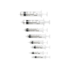 Jeringa 3 cuerpos 10 ml, Cono Excentrico, Caja 100 unidades