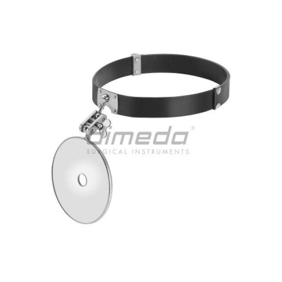 Espejo frontal ZIEGLER Ø 90mm completo con cinta de fibra ajustable-Leer más