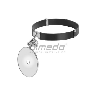 Espejo frontal ZIEGLER Ø 90mm completo con cinta de fibra ajustable-Leer más