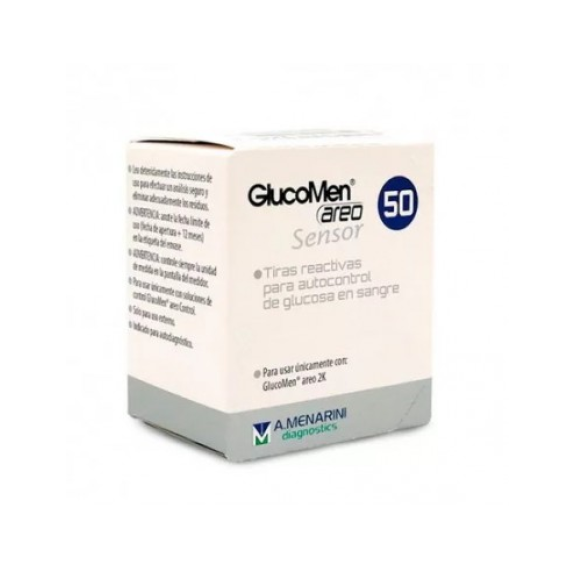 Glucomen AREO SENSOR, 50 Tiras Reactivas-Leer más
