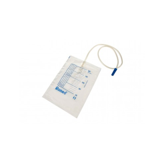 Bolsa Orina para cama 2000 ml, estándar, tubo de 90 cm, Paquete 10 unidades-Leer más