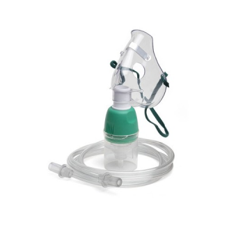 Mascarilla Nebulizador de medicamentos Cirrus 2 Adulto SIN látex. Caja 30 unidades-Leer más