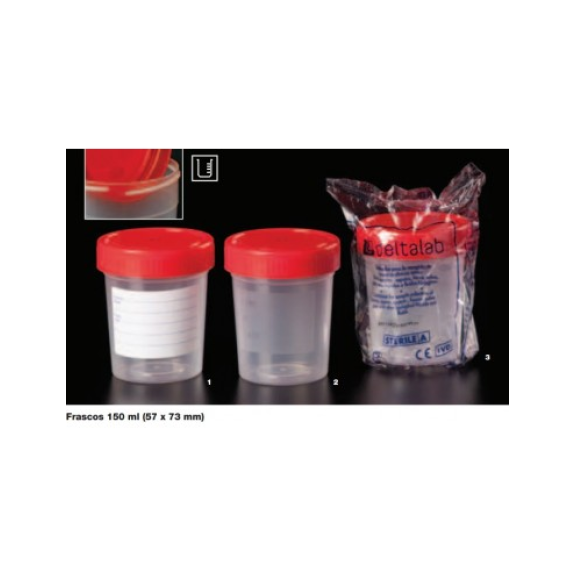 Contenitore per urina/feci 120 cc. Sterile 1 unità-Leggi tutto