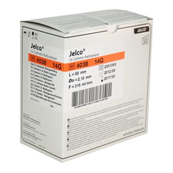 Catéter Safe Touch SIN aletas 14G 2,1 Ø x50 mm Long Naranja-Leer más