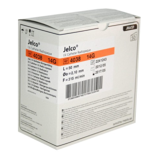 Catéter Safe Touch SIN aletas 14G 2,1 Ø x50 mm Long Naranja-Leer más