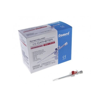 Catéter I.V. 22G x 1 0,85 x 25 mm, 35 ml/min, Azul, Caja de 50 unidades-Leer más
