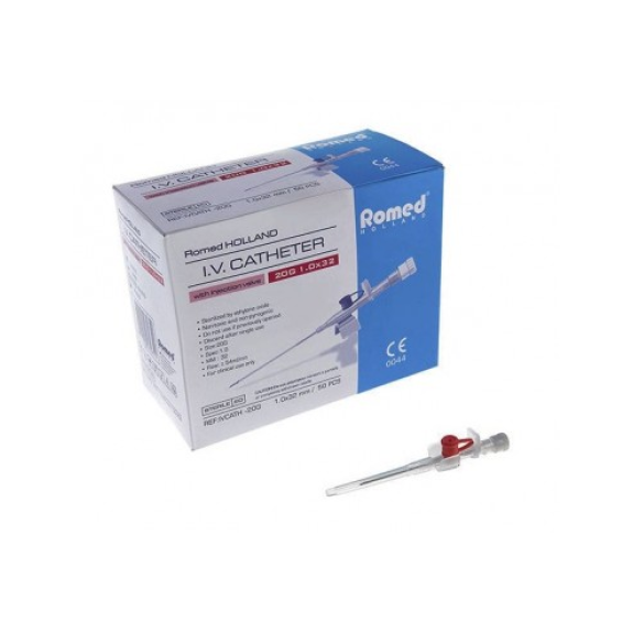 Catéter I.V. 22G x 1 0,85 x 25 mm, 35 ml/min, Azul, Caja de 50 unidades Catéter I.V. 22G x 1 0,85 x 25 mm, 35 ml/min, Azul, Caja de 50 unidades-Leer más