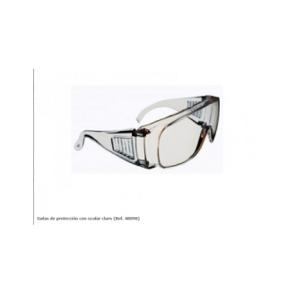 Gafas Beta de protección con ocular claro de policarbonato y protección lateral-Leer más