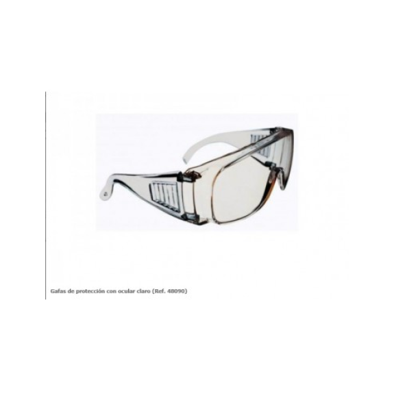 Gafas Beta de protección con ocular claro de policarbonato y protección lateral-Leer más