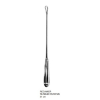 Cureta uterina RECAMIER nº 2, 8 mm Ø, 31 cm, rígida cortante