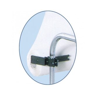 Soporte Porta Rollos Camilla Plástico negro-Leer más