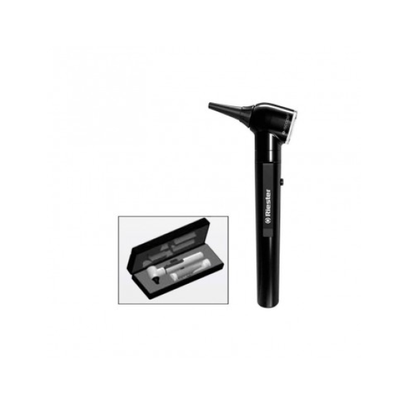Otoscopio E-SCOPE F.O. LED 3.7v negro en estuche-Leer más