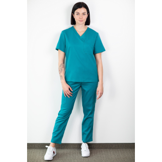 Medfit - Blouse Médical - Unisexe - Bleu canard - XXXL-Lire la description