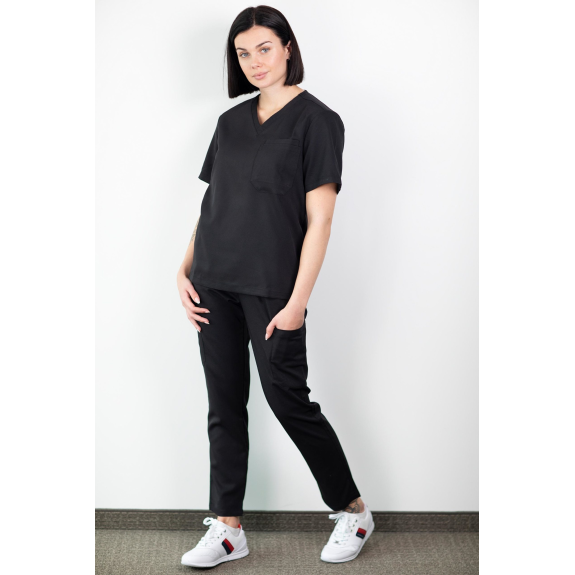 Medfit - Blouse Médical - Unisexe - Noir - Xl-Lire la description
