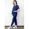 Basicfit - Tunique Médical - Unisexe - Bleu Marine - L