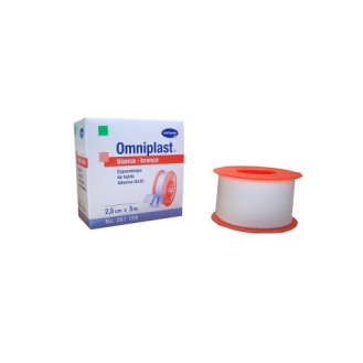 Esparadrapo Tela OMNIPLAST 2,5 cm x 5 metros Blanco-Leer más