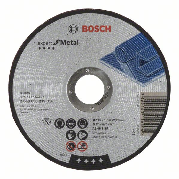Bosch disque  trononner droit Expert pour mtal AS 46 S BF, 115 mm, 1,6 mm-Lire la description
