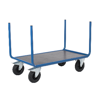 Chariot manutention sans ridelle charge 500kg - 70 x 100 x 100cm-Lire la description