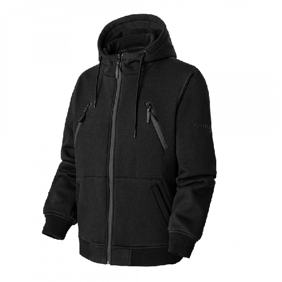 Blouson Sweat Molleton Doublé Noir-Leer más
