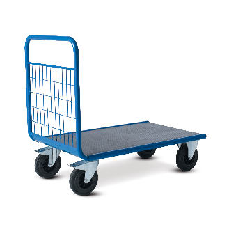 Chariot manutention avec dossier grillagé charge 500kg - 70 x 120 x 100cm-Lire la description