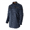 Chemise en Velours Bleu