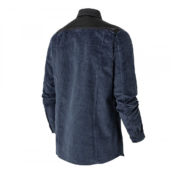 Chemise en Velours Bleu-Lire la description