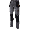 Pantalon de travail Jean Genouillères Poches Gris