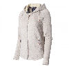 Sweat Zippé Capuche Femme Beige