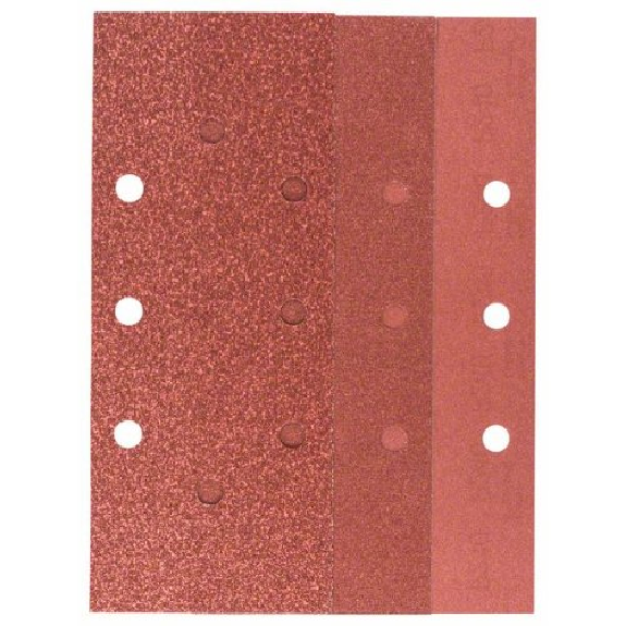 Schleifblatt-Set für Schwingschleifer, 25-teilig, 8 Löcher, 93 x 185 mm, 40-120-Beschreibung lesen