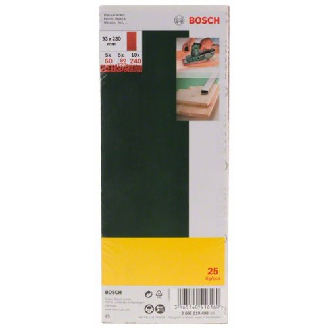 Schleifblatt-Set für Schwingschleifer, 25-teilig, ungelocht, 93 x 230 mm, 60-240-Beschreibung lesen