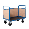 Chariot manutention 3 côtés bois charge 500kg - 70 x 100 x 100cm
