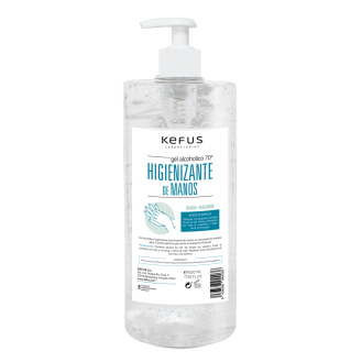 KEFUS Hydroalkoholisches Gel 1000ml mit Spender - Handdesinfektionsmittel für Cafeterias, Hotels, Restaurants, Schulen, Büros und mehr-Beschreibung lesen