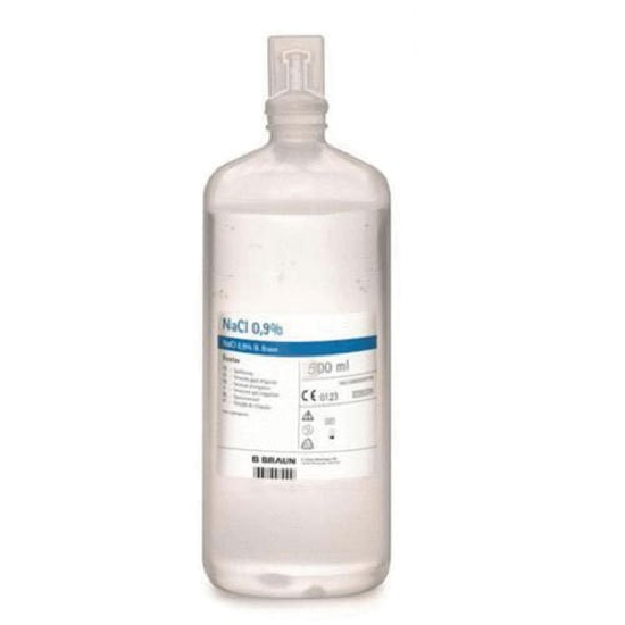 SUERO SALINO FISIOLOGICO ECOLAV 500 CC. CAJA 10 BOTELLAS (LAVADO)-Leer más