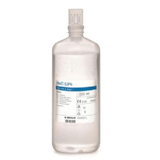 Sérum Salin Physiologique ECOLAV 500 ml. Boîte de 10 Bouteilles (Lavage)-Lire la description