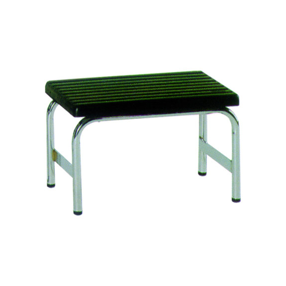 BANQUETA UN TRAMO RECTANGULAR CROMADA H-43. 450x250x250 mm-Leer más