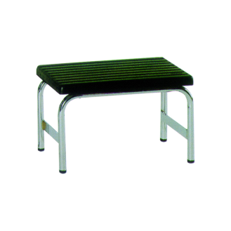 BANQUETA UN TRAMO RECTANGULAR CROMADA H-43. 450x250x250 mm-Leer más