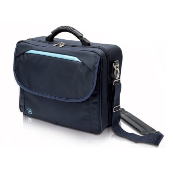 Sac médical Elite Calls Home Visit Blue avec fermeture verrouillable et compartiments multiples-Lire la description