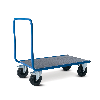 Chariot manutention avec dossier nu charge 500kg - 80 x 120 x 100cm