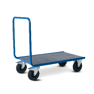Chariot manutention avec dossier nu charge 500kg - 80 x 120 x 100cm-Lire la description