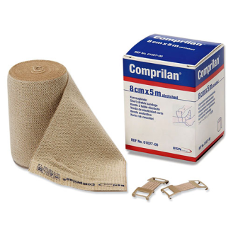 Bandage compressif en coton 8cm x 5m-Lire la description