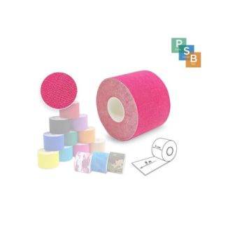 Bande de Taping Neuromusculaire 5 cm x 5 m Rose