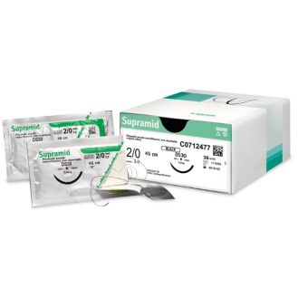 Aiguille droite Braun Surgical Supramid 3/0 GS 51 - Boîte de 36 pièces-Lire la description