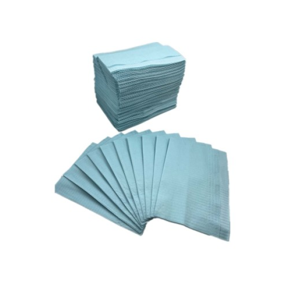 KLMED Blaue Einweg-Lätzchen mit hervorragender Absorption (Box mit 500 Stück) KLMED Blaue Einweg-Lätzchen mit hervorragender Absorption (Box mit 500 Stück)-Beschreibung lesen