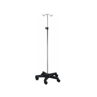 Soporte de goteo ajustable con ruedas y base de acero inoxidable-Leer más