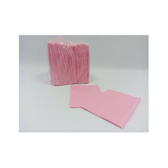 KLMED Rosa Plastikbeschichtete Bib-Servietten 33x45 cm (Box mit 500)-Beschreibung lesen