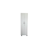 Armoire blanche avec fermeture à monnaie