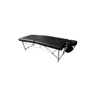 Klappbare Massageliege Aluminium Schwarz-Beschreibung lesen